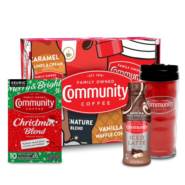 KCup Coffee Christmas Gift Set Community Coffee